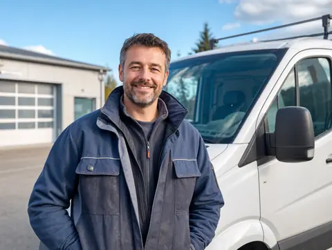 Verkäufer aus Debstedt mit dem verkauften Fahrzeug